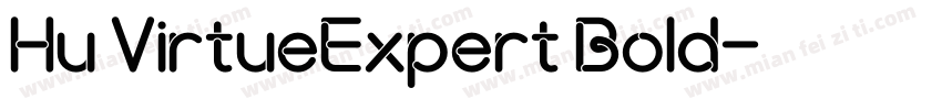 Hu VirtueExpert Bold字体转换